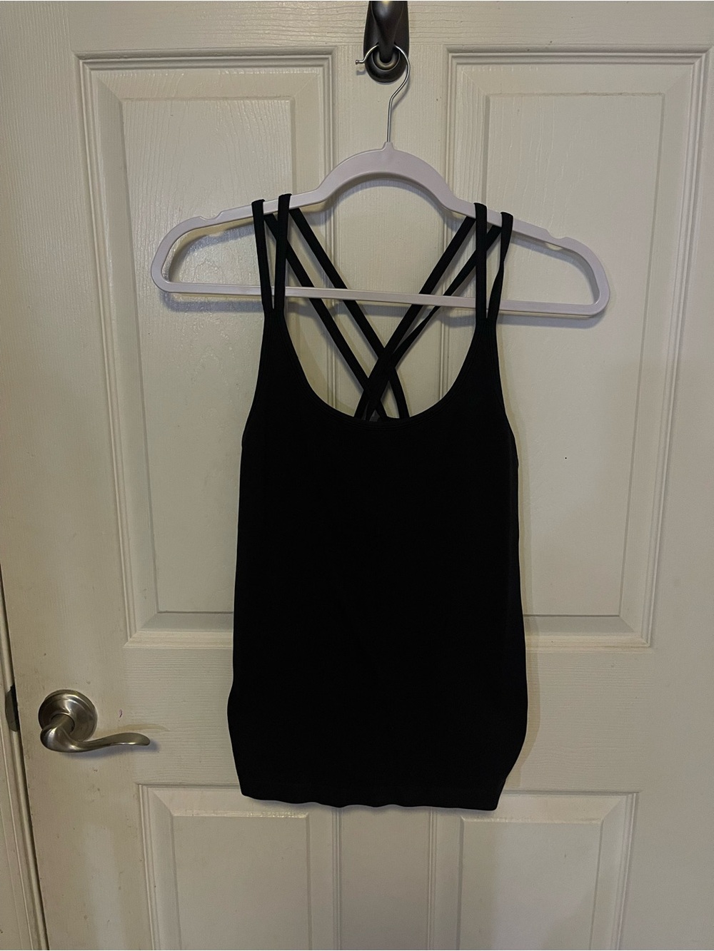 Black Strappy Women's Tank Top